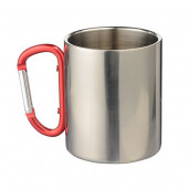 Кружка металлическая с ручкой карабин 330 мл.